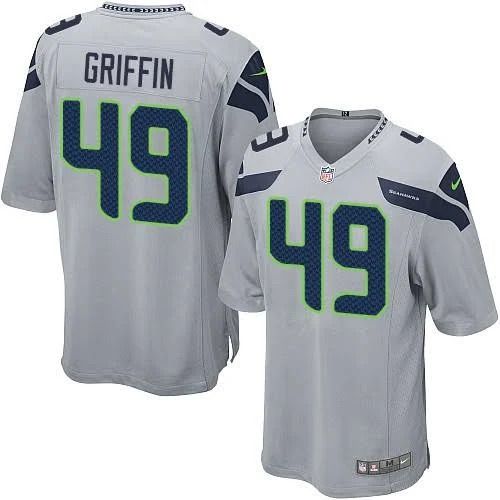 Men Seattle Seahawks #49 Shaquem Griffin Nike Grey Game NFL Jersey